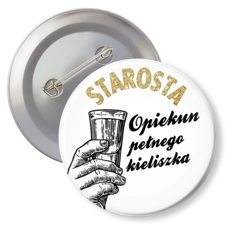 przypinka z agrafką Starosta