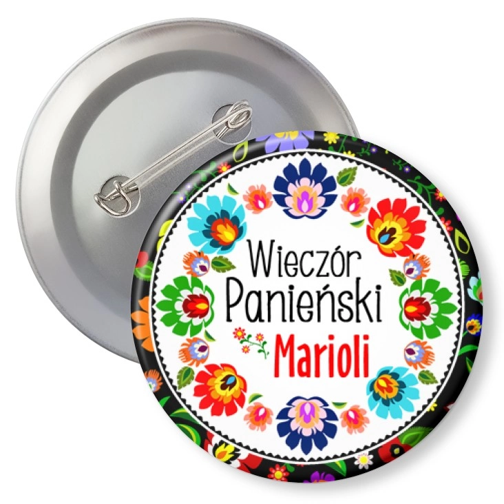 przypinka z agrafką Wieczór panieński