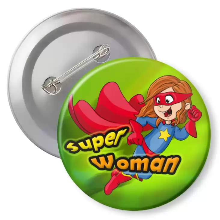 przypinka z agrafką Super Woman