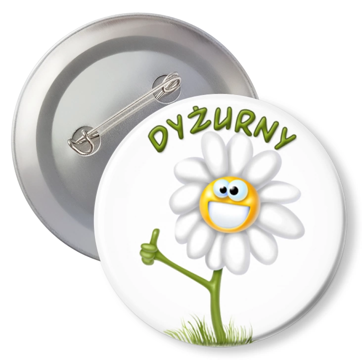przypinka z agrafką Dyzurny buay kwiatek