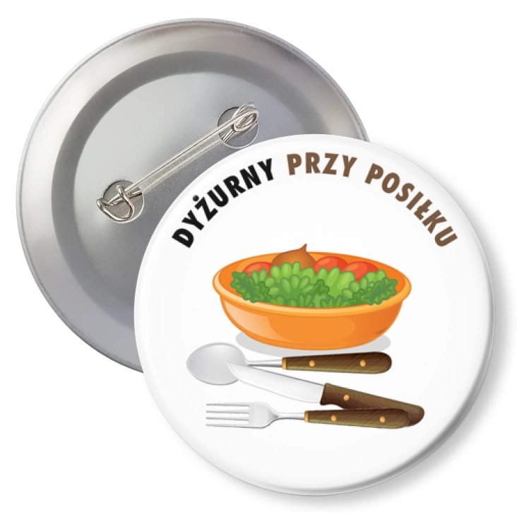 przypinkaDyżurny przy posiłku