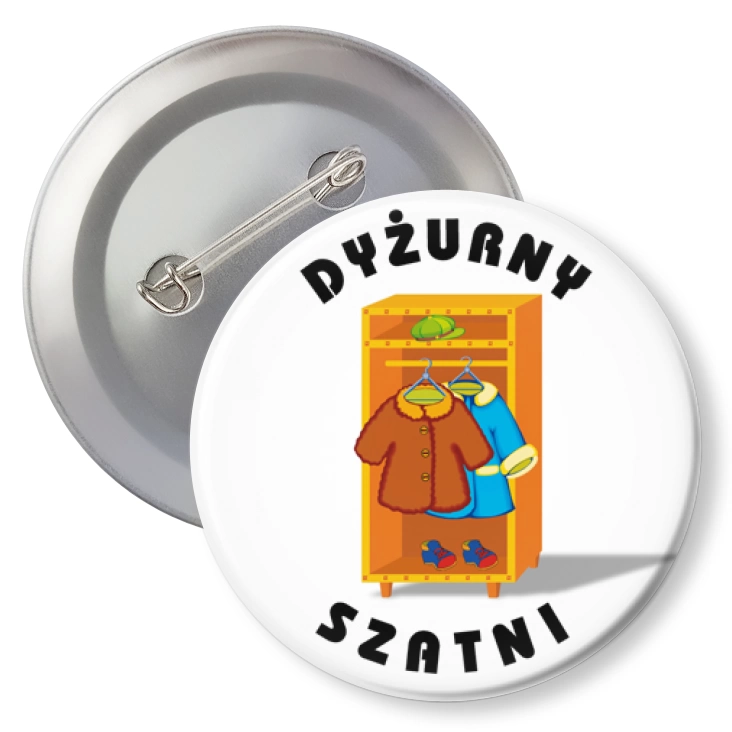 przypinka z agrafką Dyżurny szatni