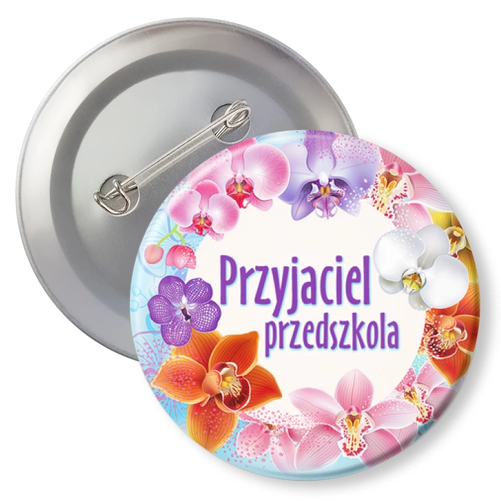 przypinka z agrafką Przyjaciel przedszkola