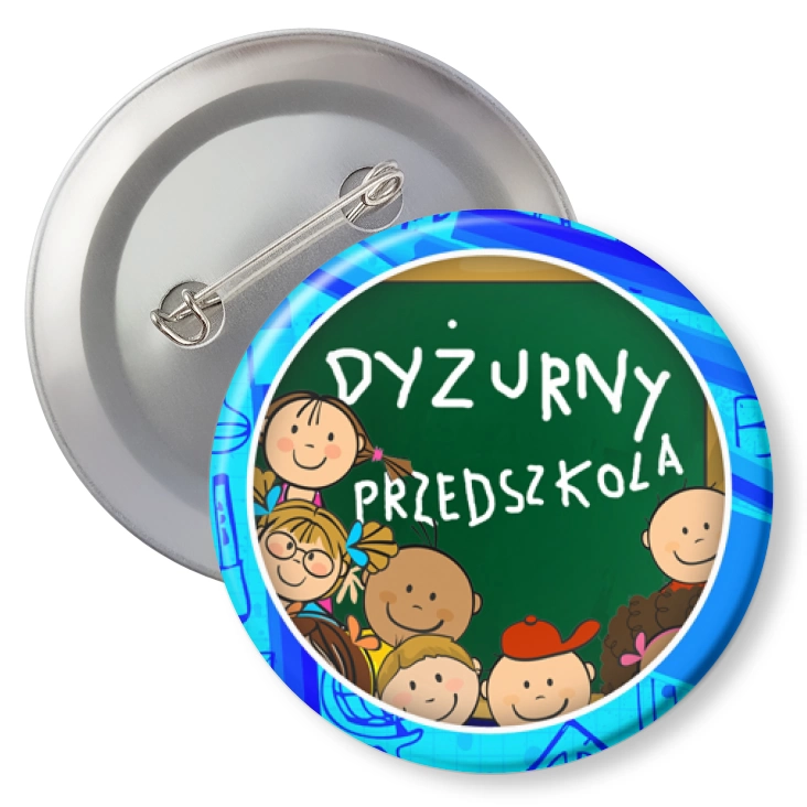 przypinka z agrafką Dyżurny przedszkola