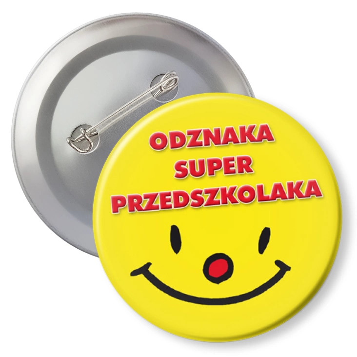 przypinka z agrafką Odznaka Super Przedszkolaka