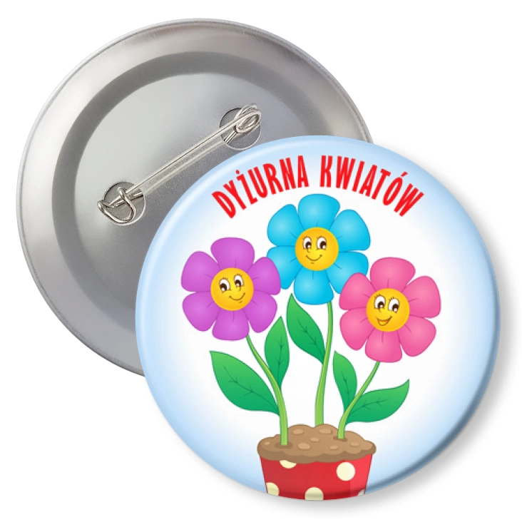 przypinkaDyżurna Kwiatów z doniczką