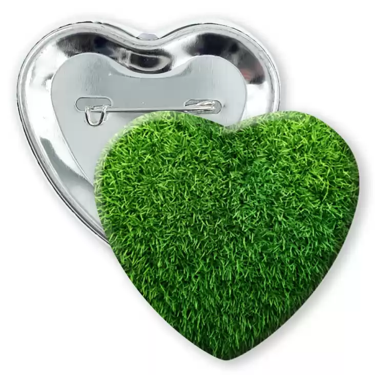 przypinka serce Zielone serce