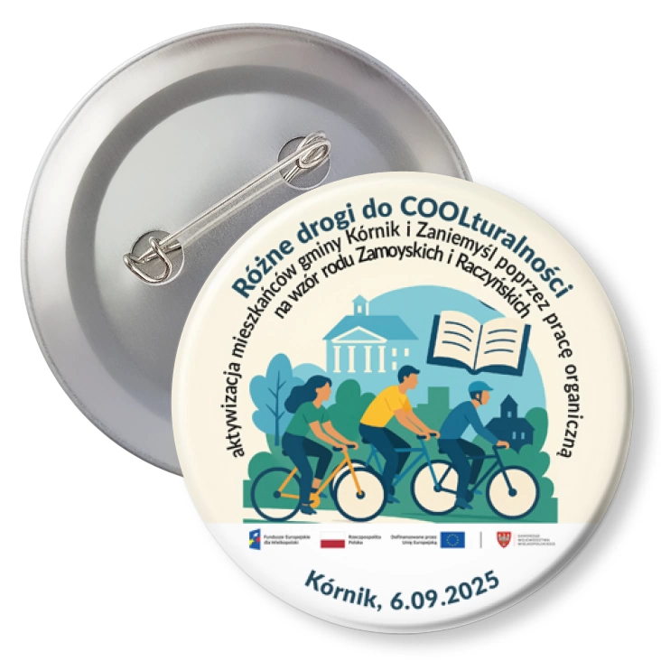 przypinka z agrafką Różne drogi do COOLturalności
