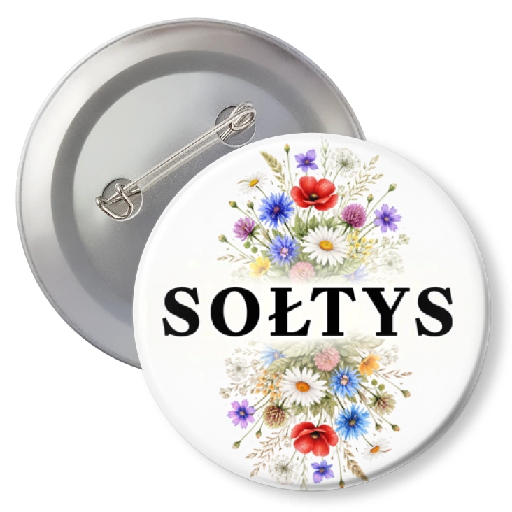 przypinkaSołtys polne kwiaty