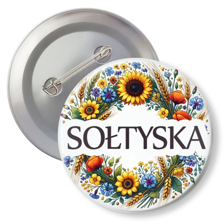 przypinkaSołtyska polskie kwiaty polne