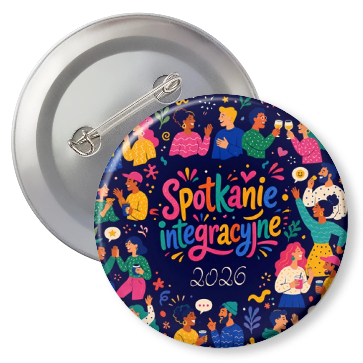 przypinka z agrafką Spotkanie integracyjne