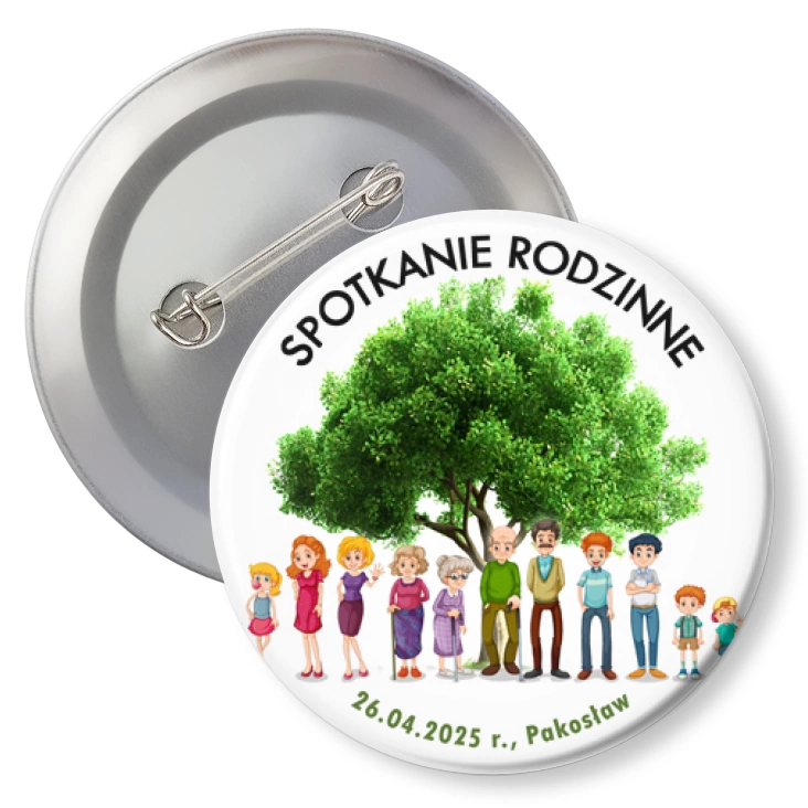 przypinka z agrafką Spotkanie Rodzinne Pakosław 2025