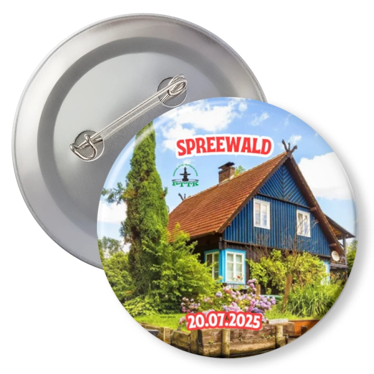 przypinka z agrafką Spreewald PTTK Nysa