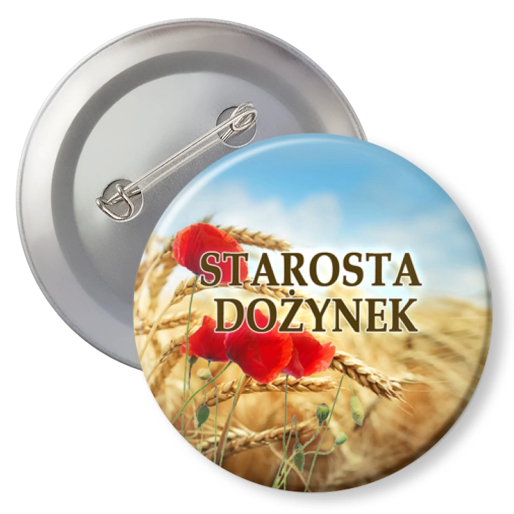 przypinka z agrafką STAROSTA DOŻYNEK