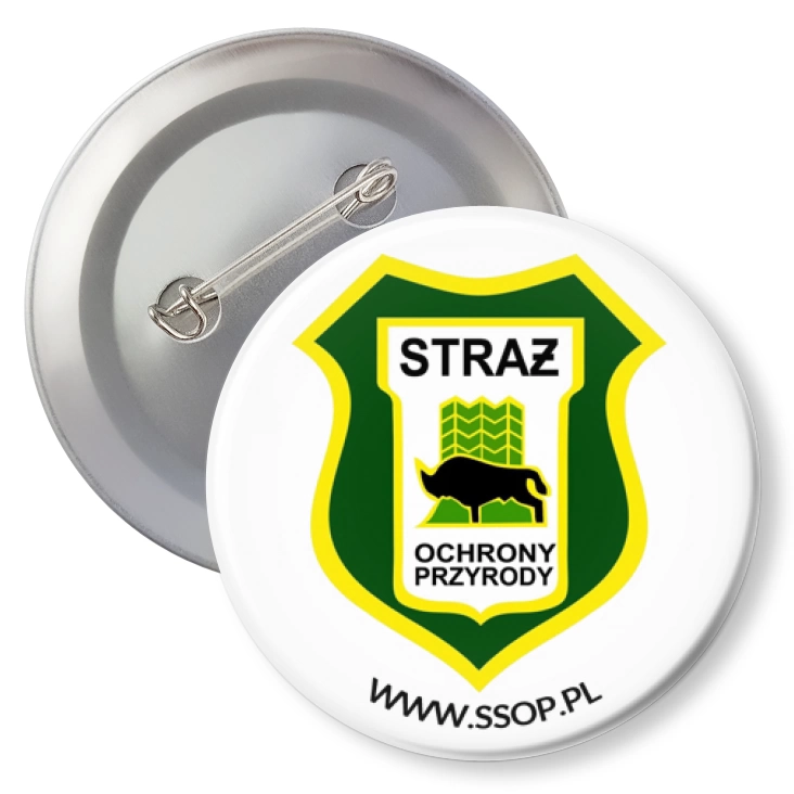 przypinka z agrafką Straż Ochrony Przyrody