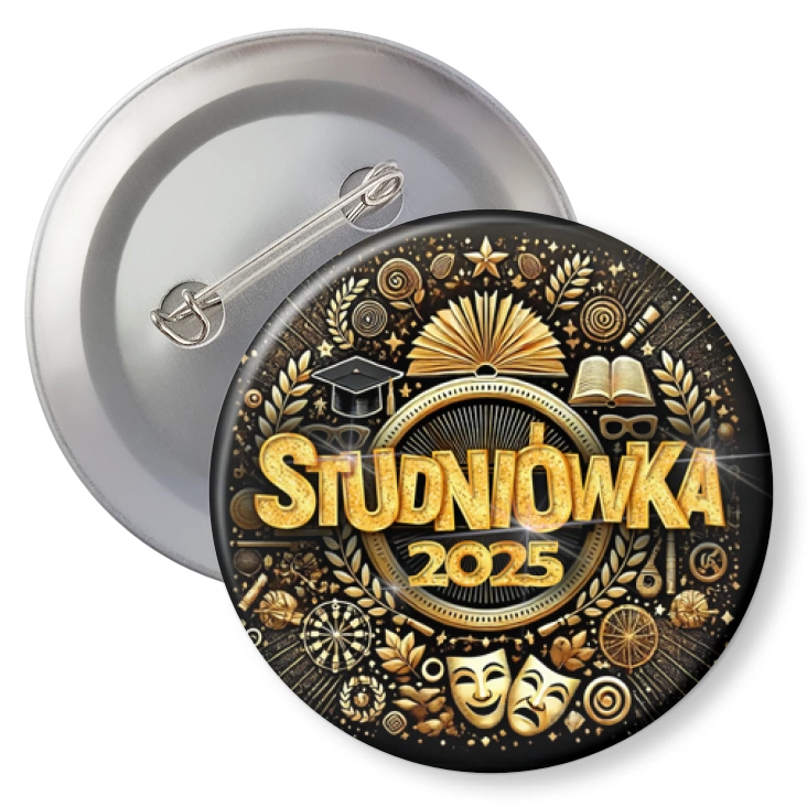 przypinka z agrafką Studniówka profil humanistyczny