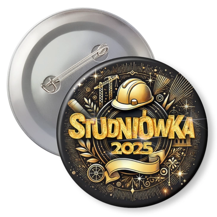 przypinka z agrafką Studniówka technik budownictwa