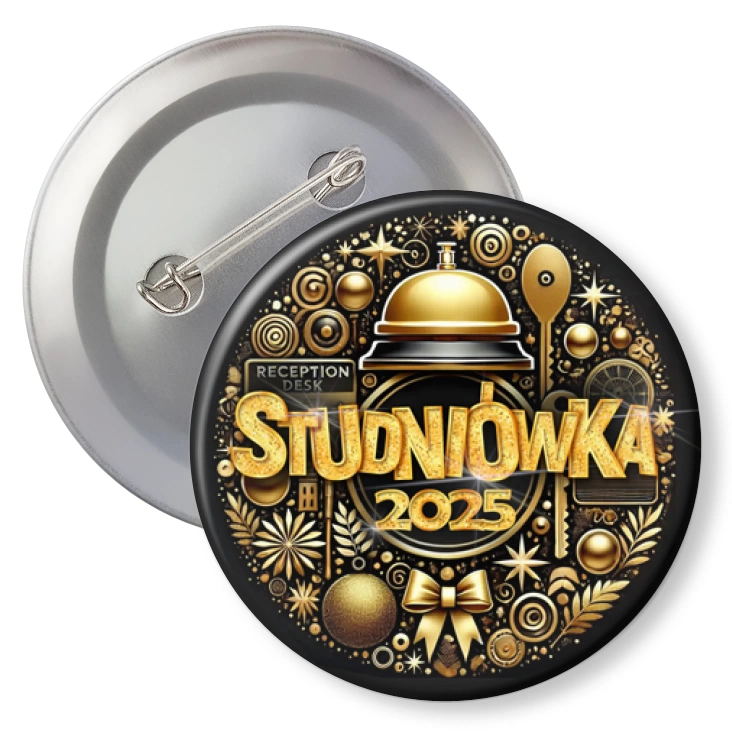 przypinka z agrafką Studniówka technik hotelarstwa