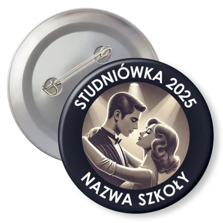przypinka z agrafką Studniówka Wolny Taniec