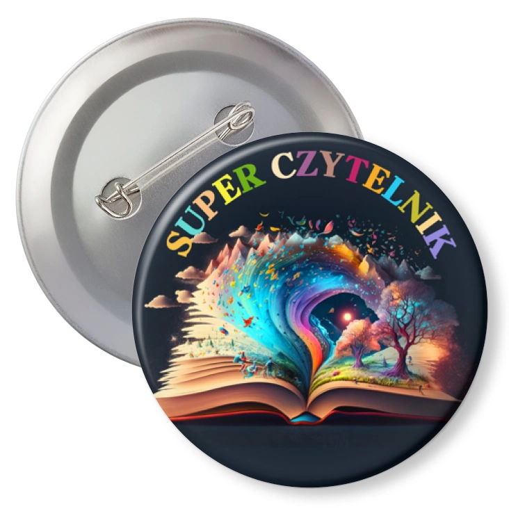 przypinkaSuper czytelnik magiczna książka