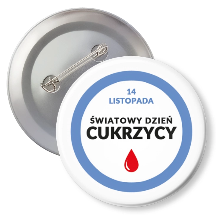 przypinkaŚwiatowy Dzień Cukrzycy