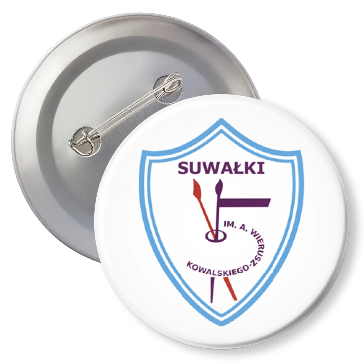 przypinka z agrafką Szkoła im. A. Wierusz-Kowalskiego