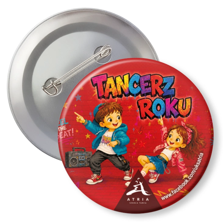 przypinka z agrafką Tancerz Roku Atria