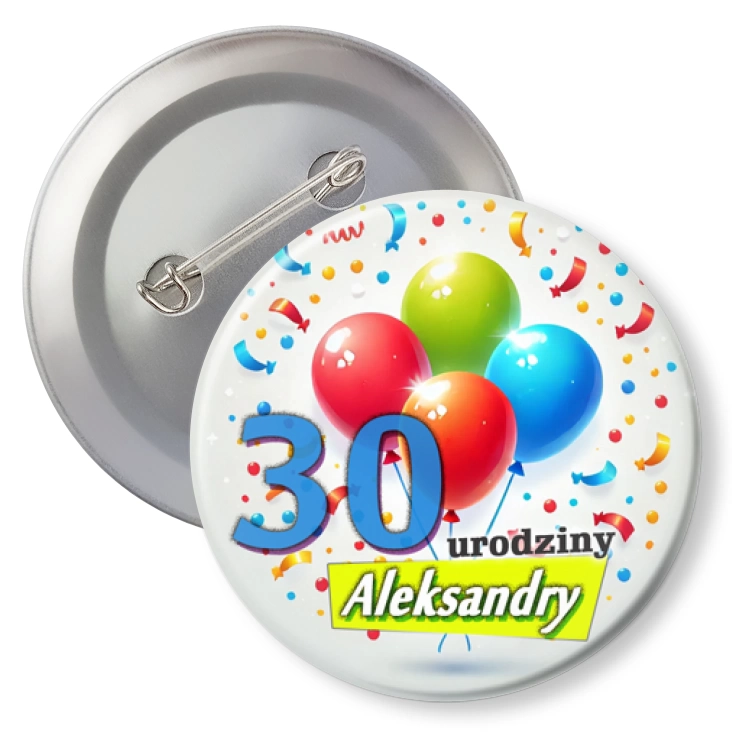 przypinkaUrodziny z balonikami