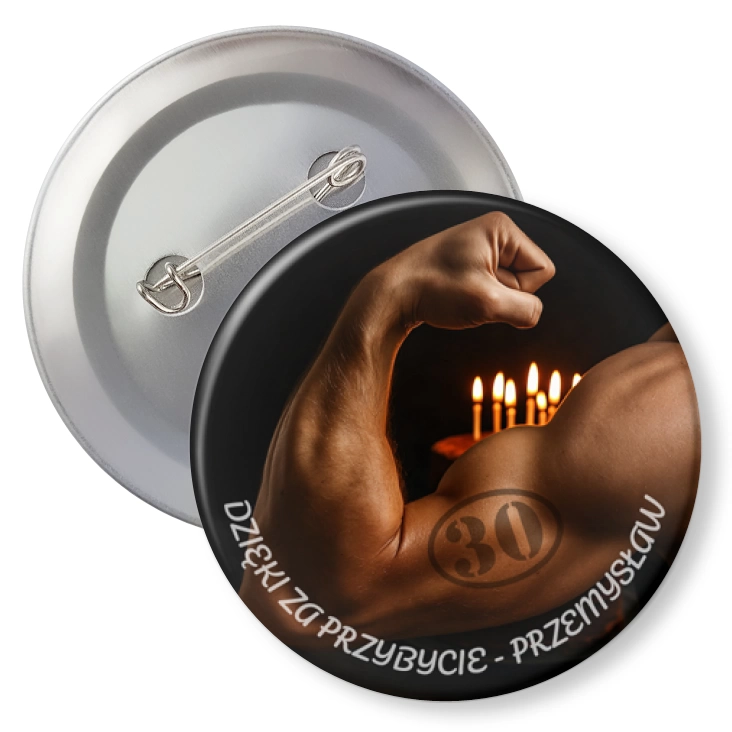przypinkaUrodziny z bicepsem