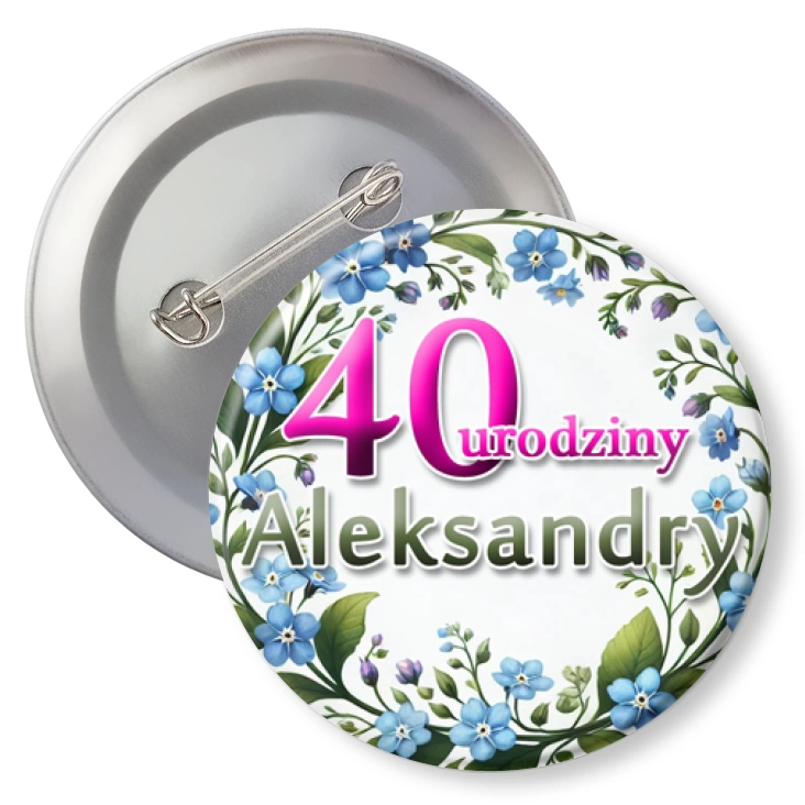 przypinkaUrodziny z niezapominajkami