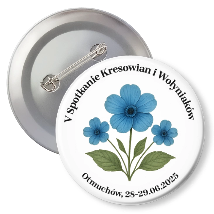 przypinka z agrafką V Spotkanie Kresowian i Wołyniaków