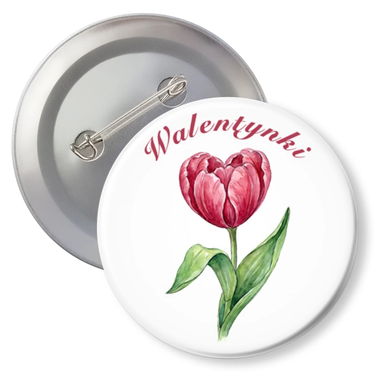 przypinkaWalentynki serce tulipan