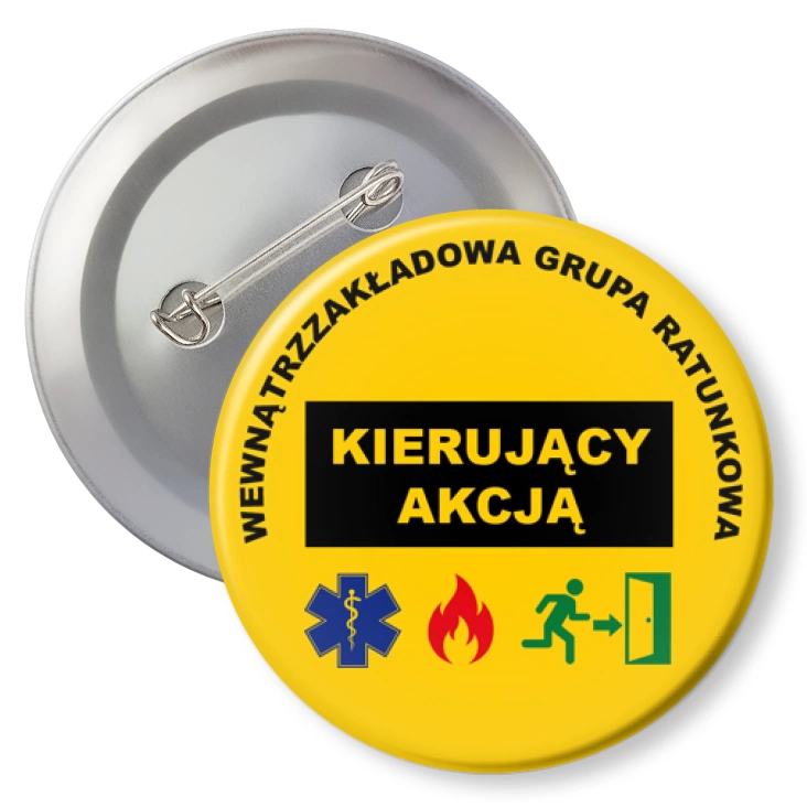 przypinkaWewnątrzzakładowa Grupa Ratunkowa Kierujący akcją