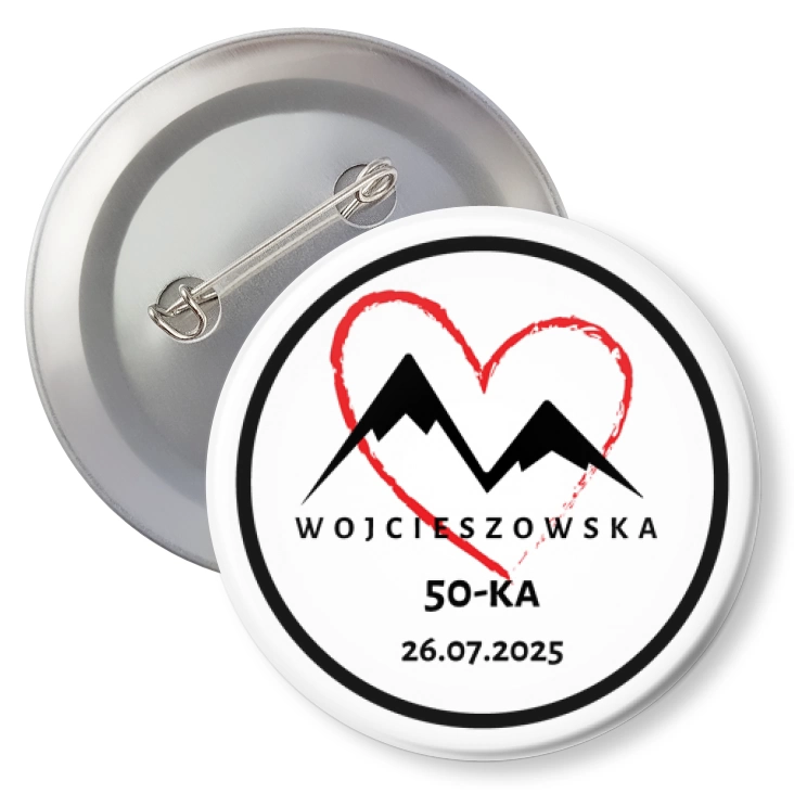 przypinka z agrafką Wojcieszowska pięćdziesiątka