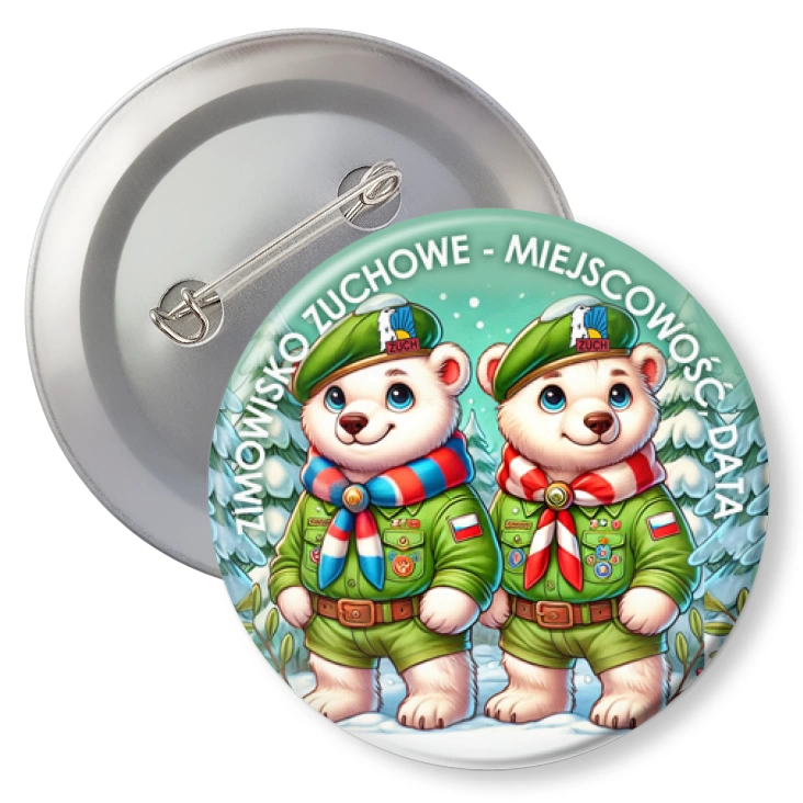 przypinkaZimowisko zuchowe z misiami
