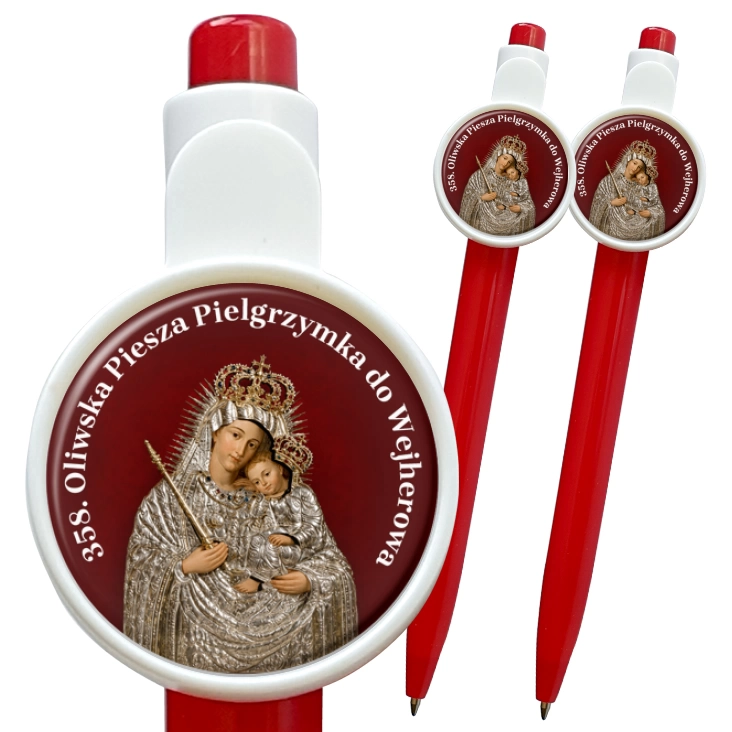 przypinka długopis 358. Oliwska Piesza Pielgrzymka do Wejherowa