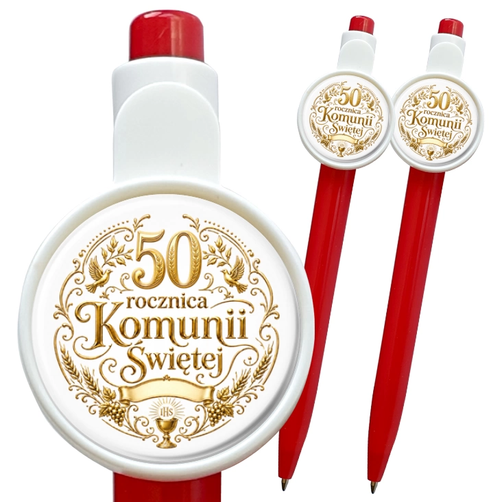 przypinka długopis 50 rocznica Pierwszej Komunii Świętej