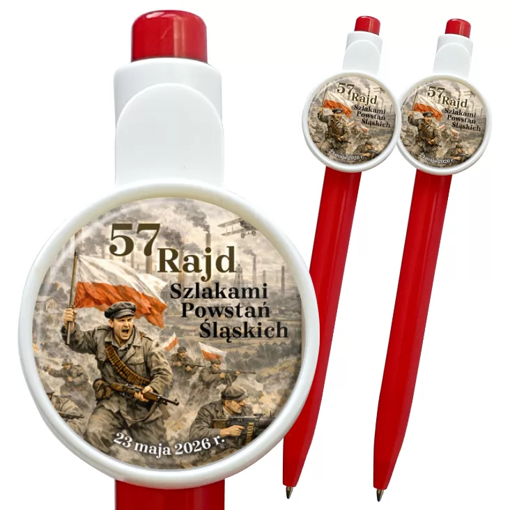 przypinka długopis 57 Rajd Szlakami Powstań Sląskich