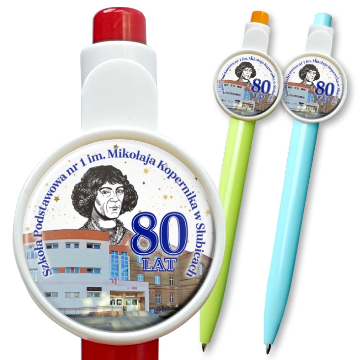 przypinka długopis 80-le SP nr 1 w Słubicach