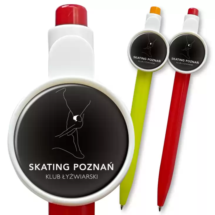 przypinka długopis Skating Poznań