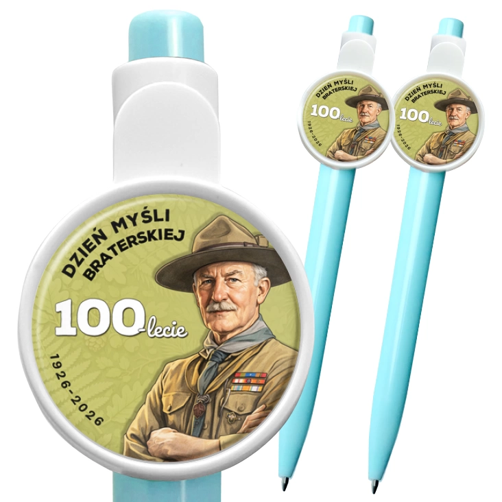 przypinka długopis 100-lecie DMB Robert Boden Powell