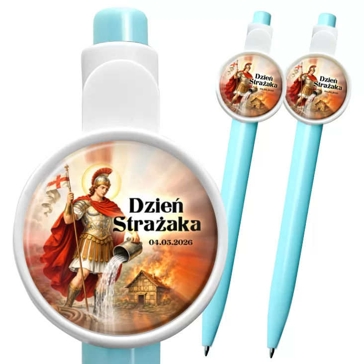 przypinka długopis Dzień Strażaka Patron strażaków św. Florian