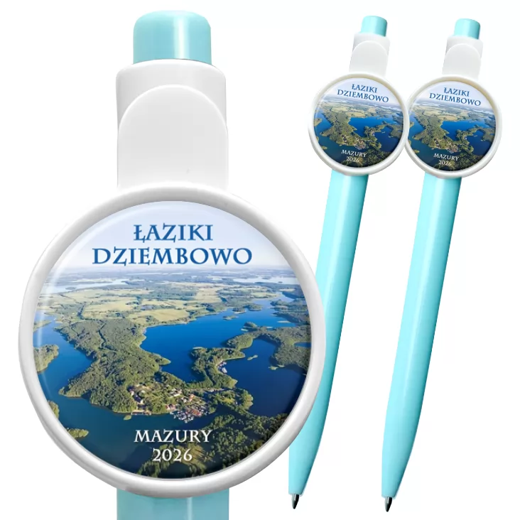 przypinka długopis Łaziki Dziewmbowow Mazury 2026