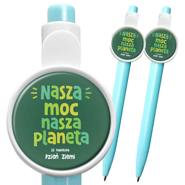 przypinka długopis Nasza moc, nasza planeta