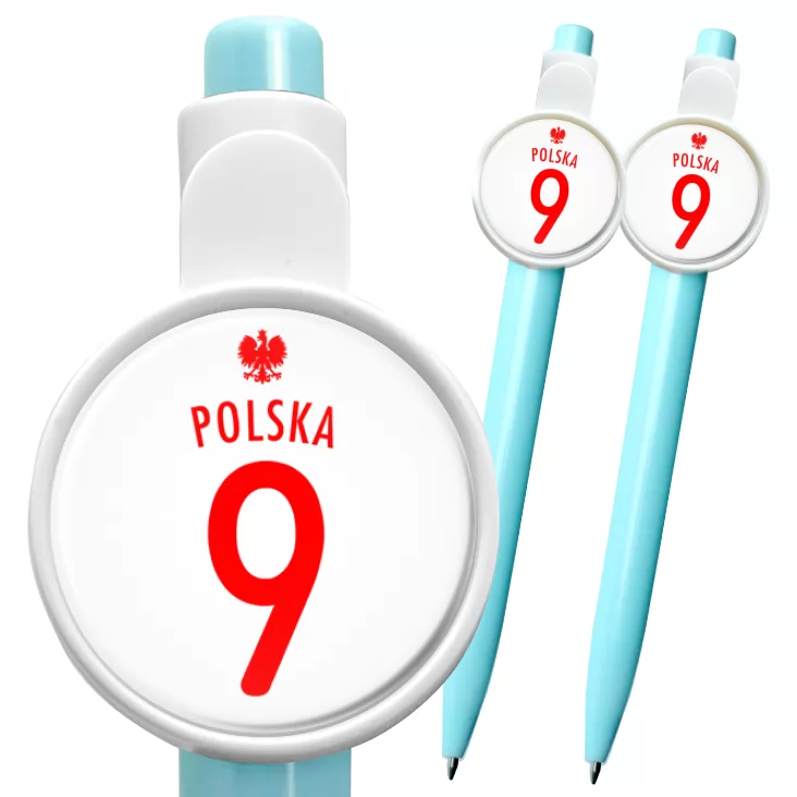 przypinka długopis Numer dziewięć