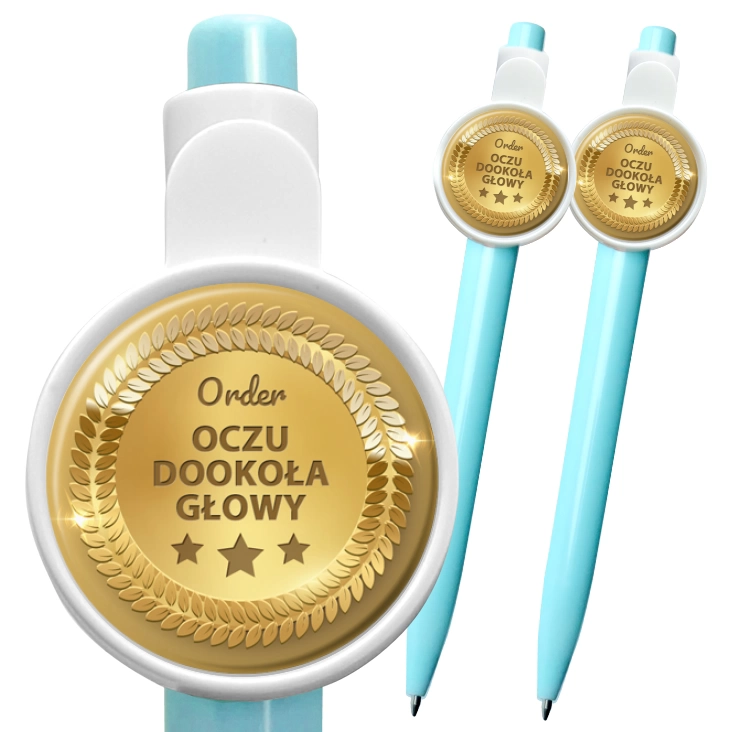 przypinka długopis Order oczu dookoła głowy