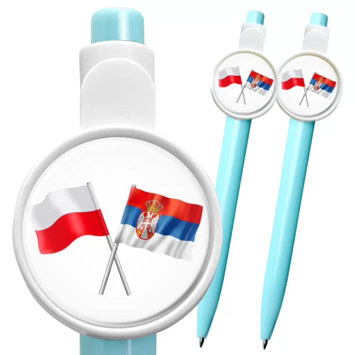 przypinka długopis Przyjaźń polsko-serbska