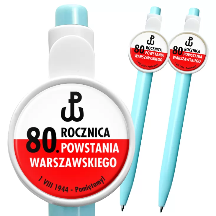przypinka długopis 80. rocznica Powstania Warszawskiego