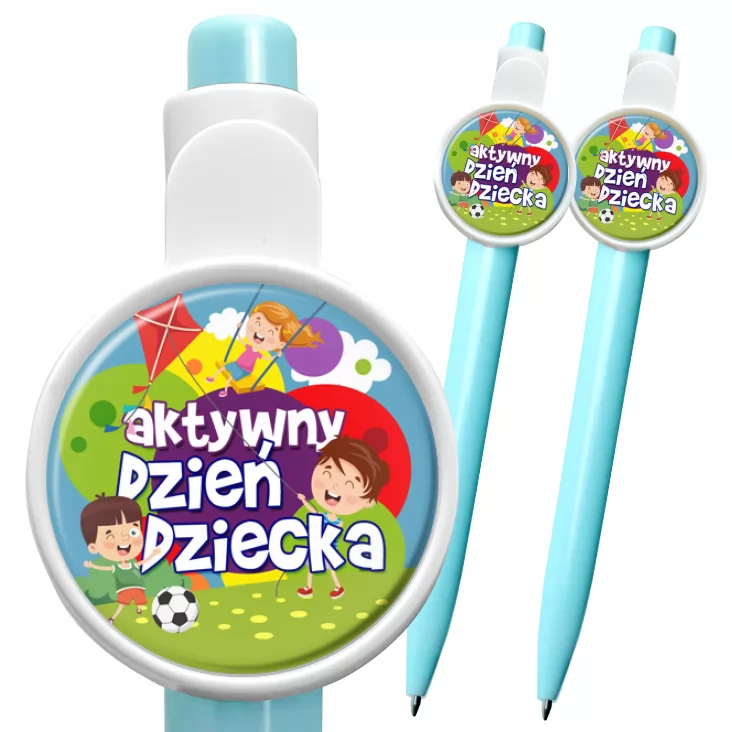 przypinka długopis Aktywny Dzień Dziecka
