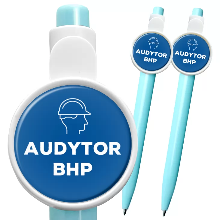 przypinka długopis Audytor BHP